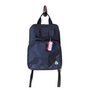 Vintage American Tourister Backpack 1980s Navy Blue Embroidered Gorilla Logo
